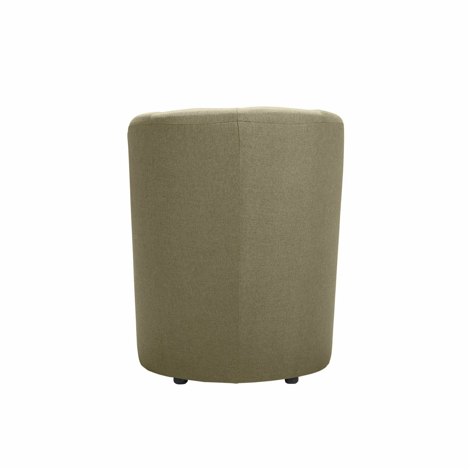 FORINVEST - Poltrona in tessuto con pouf Djerba Savana Tortora - h76x63,5x62,5 cm
